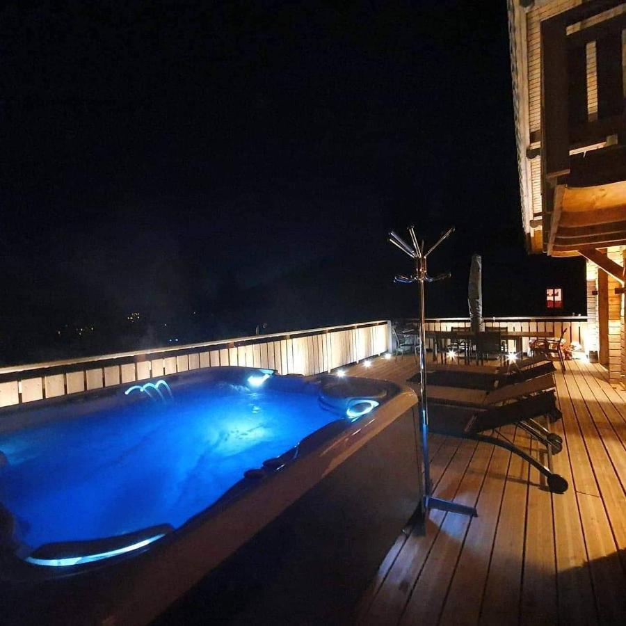 Nouveau Chalet M.Meta 12 Pers Sauna,Jacuzzi,Billard 종루프 롱지메르 외부 사진