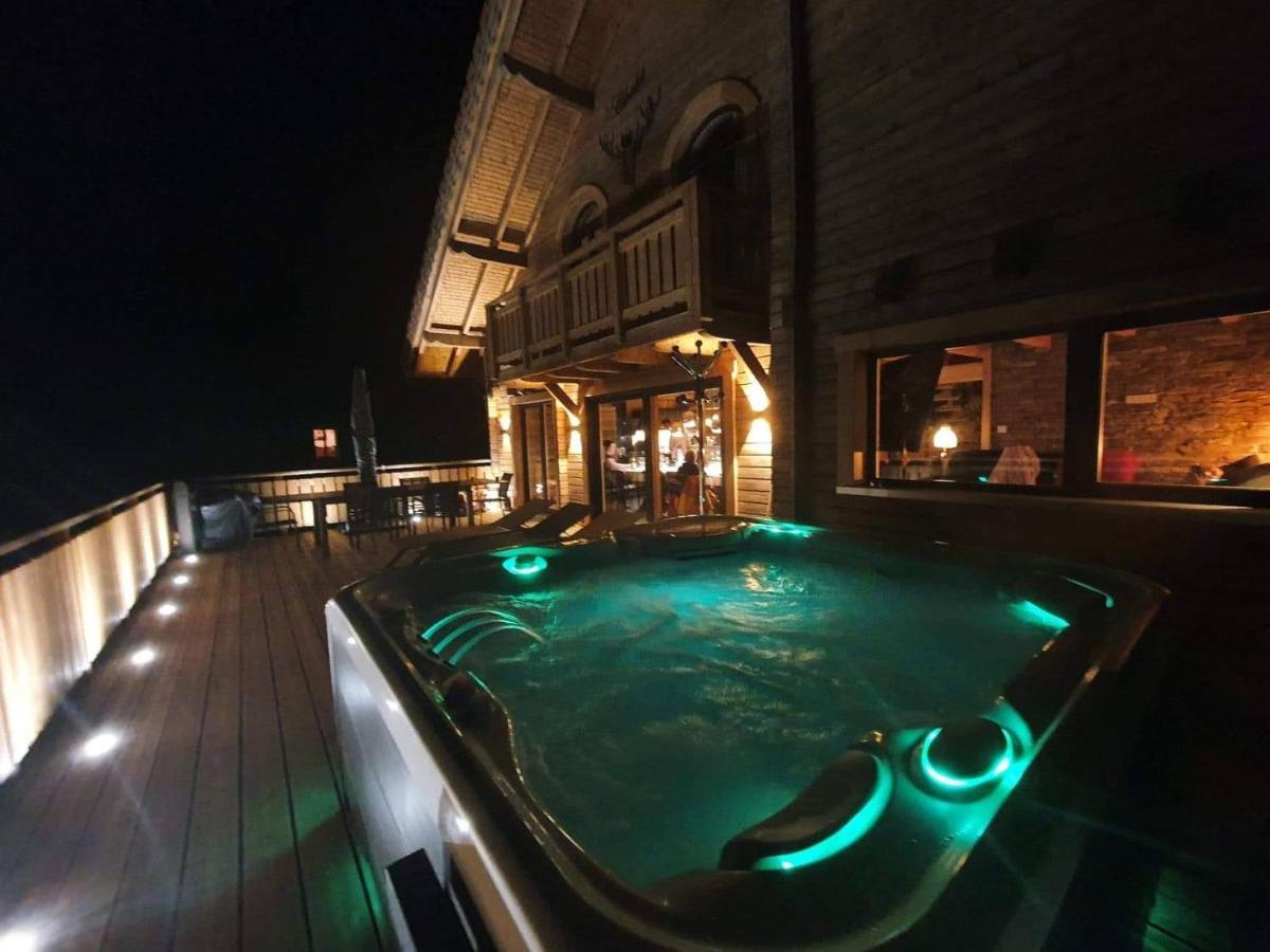 Nouveau Chalet M.Meta 12 Pers Sauna,Jacuzzi,Billard 종루프 롱지메르 외부 사진